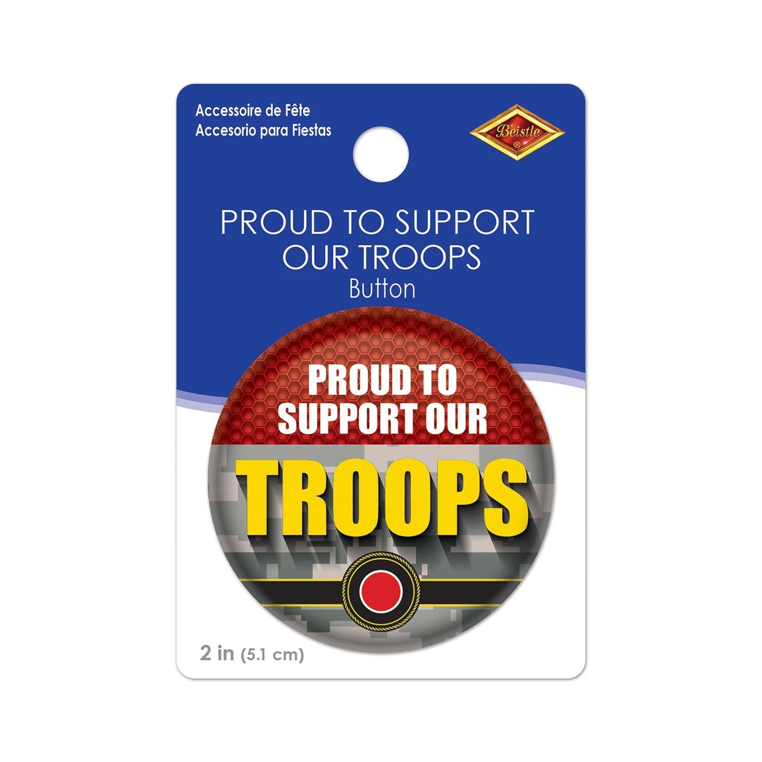 Proud To Support Our Troops Button- Marines 3 Proud To Support Our Troops Button- Marines - Image 3
