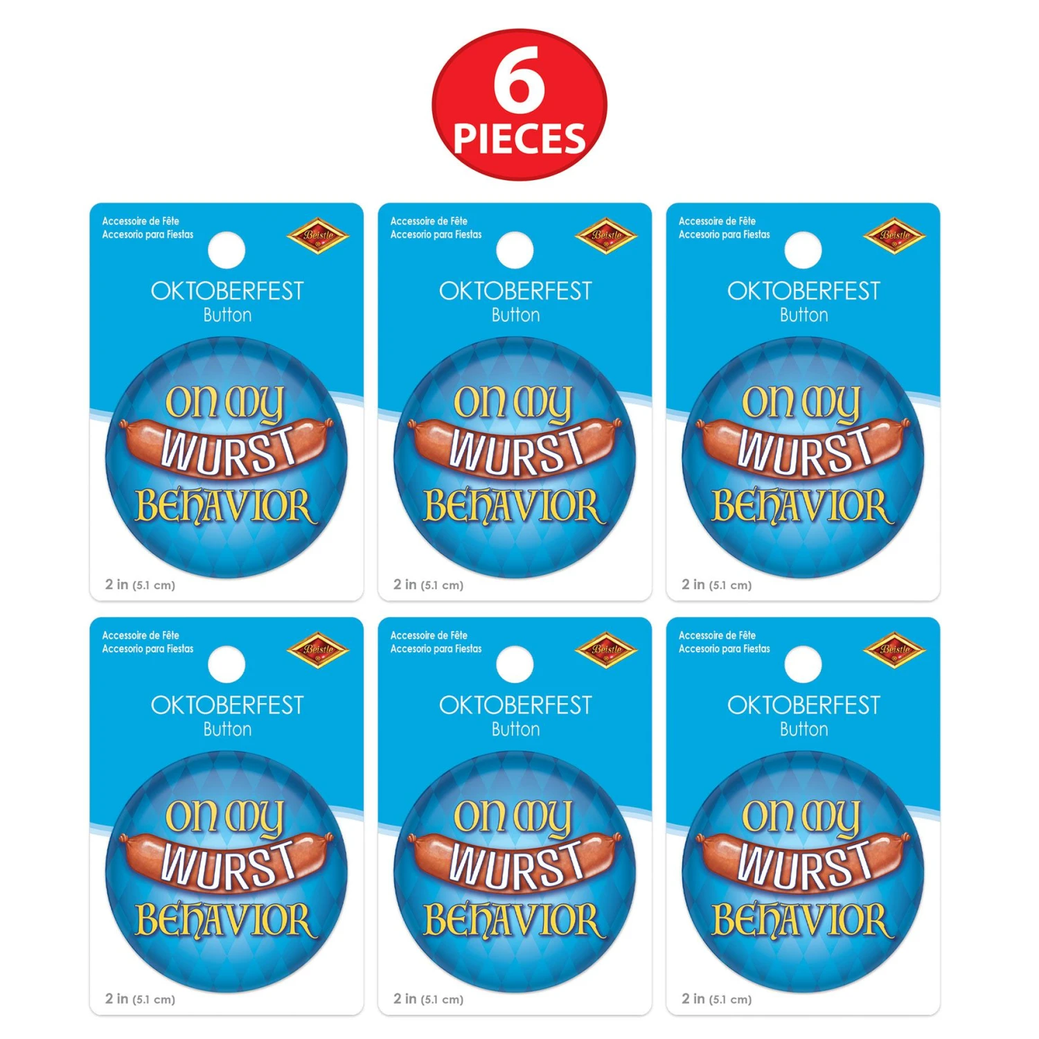 Oktoberfest On My Wurst Behavior Button 4 Oktoberfest On My Wurst Behavior Button - Image 4