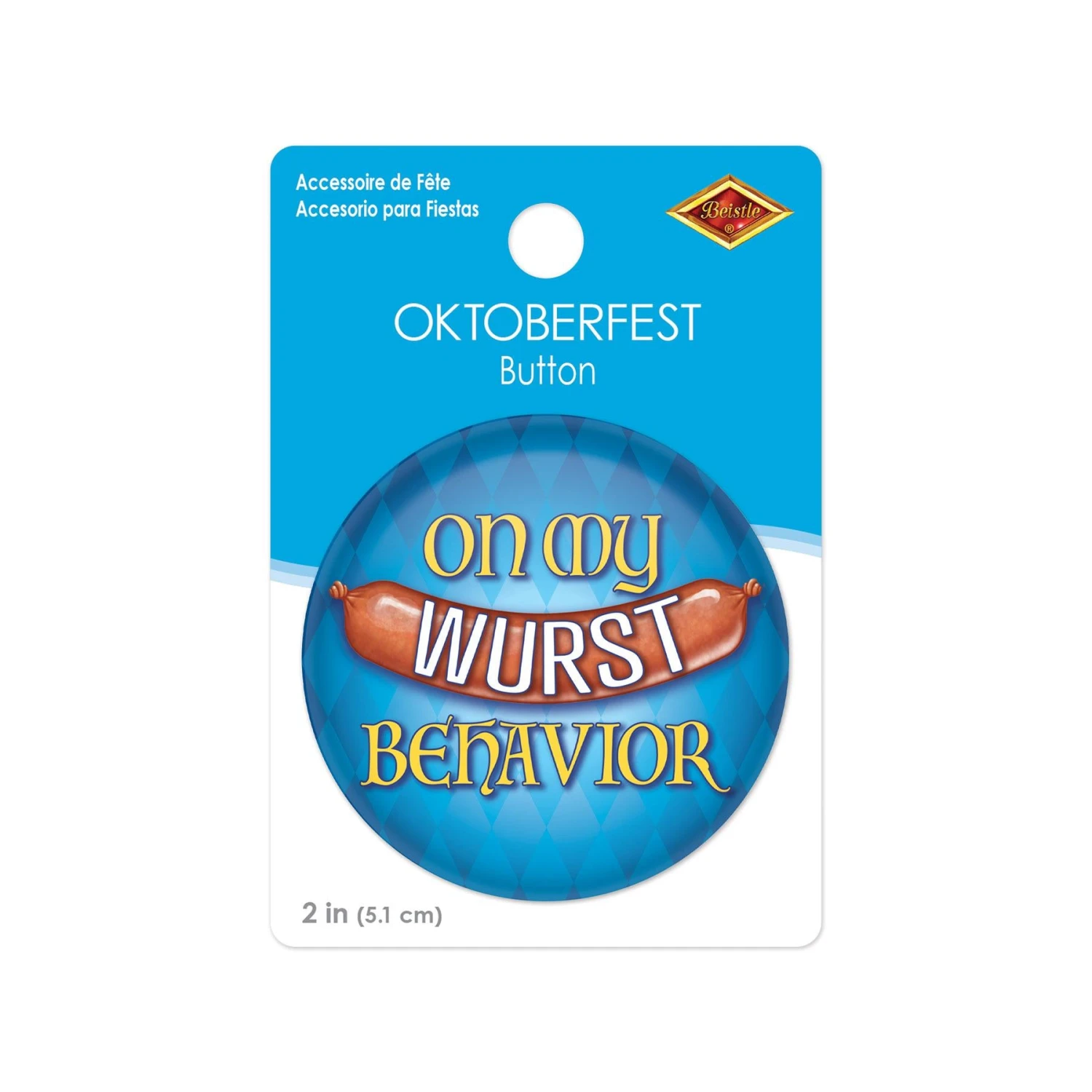 Oktoberfest On My Wurst Behavior Button 3 Oktoberfest On My Wurst Behavior Button - Image 3