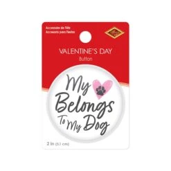 Valentine's Day My Heart Belongs To My Dog Button (6 Packages) 10 Valentine's Day My Heart Belongs To My Dog Button (6 Packages) -Bulk Party Supplies Shop BT174 i3 71126138 83f3 4c73 a1e0 44f1efc37bec