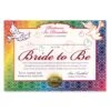 Bride To Be Certificate 15 Bride To Be Certificate -Bulk Party Supplies Shop CG039