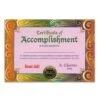 Certificate Of Accomplishment -Bulk Party Supplies Shop CG081