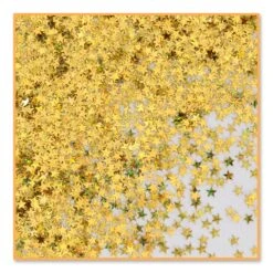 Gold Holographic Party Stars Confetti (0.5 Oz Per Package)