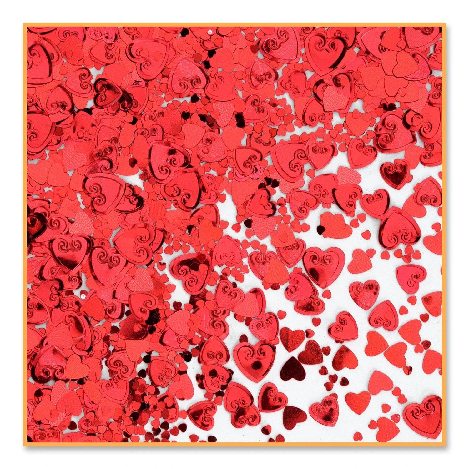 Red Party Hearts Confetti (0.5 Oz Per Package) 1 Red Party Hearts Confetti (0.5 Oz Per Package)