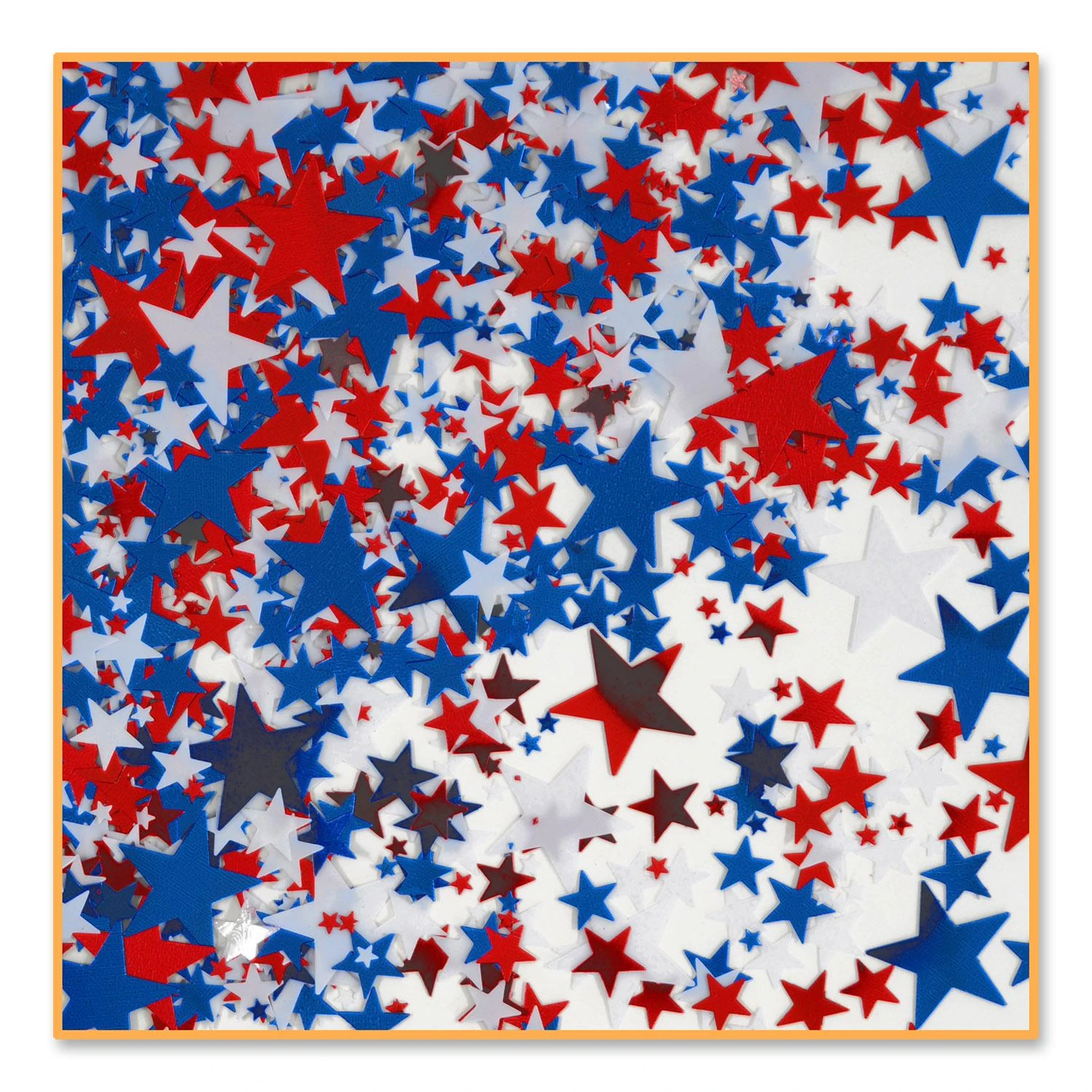 Red - White & Blue Stars Party Confetti (0.5 Oz Per Package) 1 Red - White & Blue Stars Party Confetti (0.5 Oz Per Package)