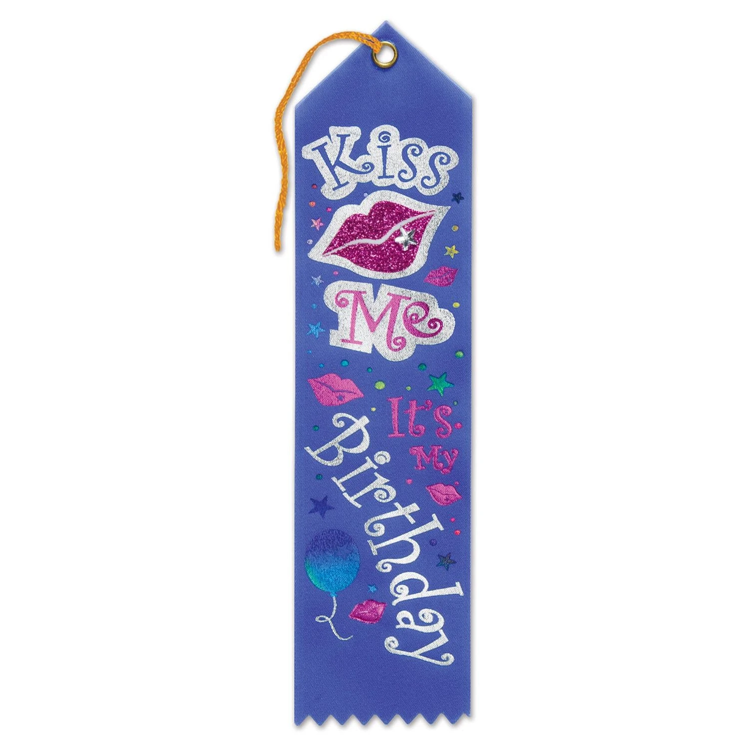 Kiss Me - It's My Birthday Party Jeweled Ribbon 1 Kiss Me - It's My Birthday Party Jeweled Ribbon