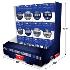 Air Force Military Appreciation Counter Display - 108 Pieces -Bulk Party Supplies Shop PB12D 108AF i5