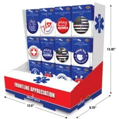 Frontline Appreciation Counter Display - 108 Pieces -Bulk Party Supplies Shop PB12D 108F i5