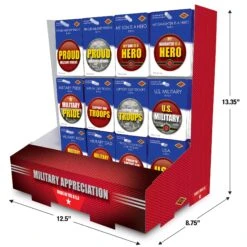 Marines Military Appreciation Counter Display - 108 Pieces -Bulk Party Supplies Shop PB12D 108M i5