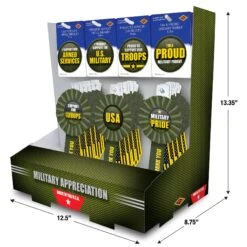 54 Piece Army Military Appreciation Counter Display -Bulk Party Supplies Shop PRB7D 54A i5