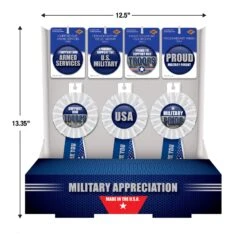 54 Piece Air Force Military Appreciation Counter Display 9 54 Piece Air Force Military Appreciation Counter Display -Bulk Party Supplies Shop PRB7D 54AF i5 2