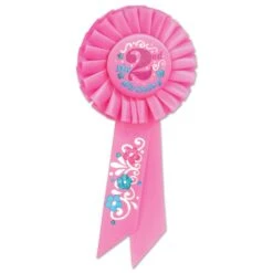 My 2nd Birthday Rosette - Pink