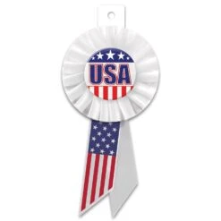 USA Rosette- Red, White, And Blue -Bulk Party Supplies Shop RS517 i3
