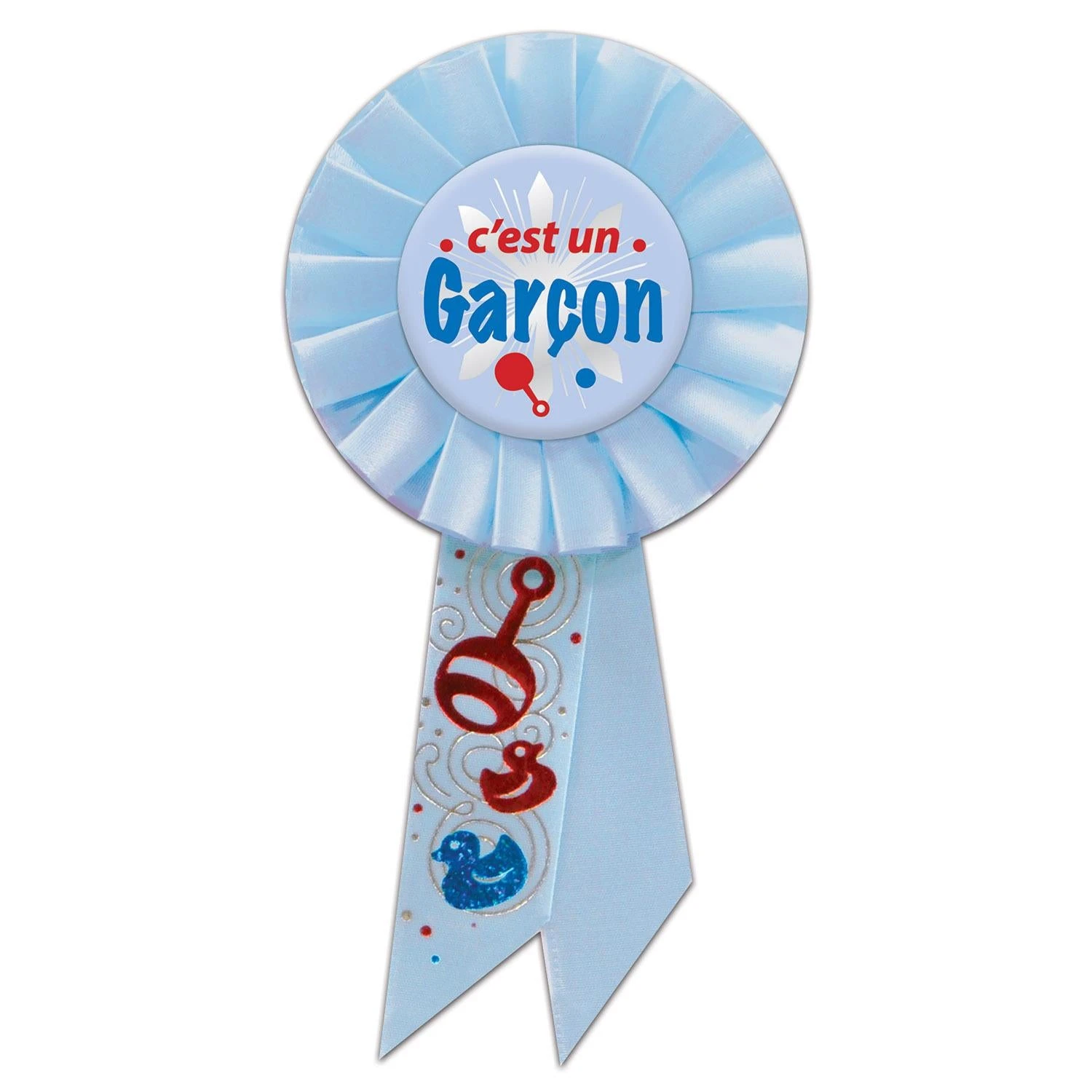 C'est Un Garcon Rosette (6 Per Case) 1 C'est Un Garcon Rosette (6 Per Case)