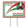 Soccer Party Plastic Yard Sign - Italy